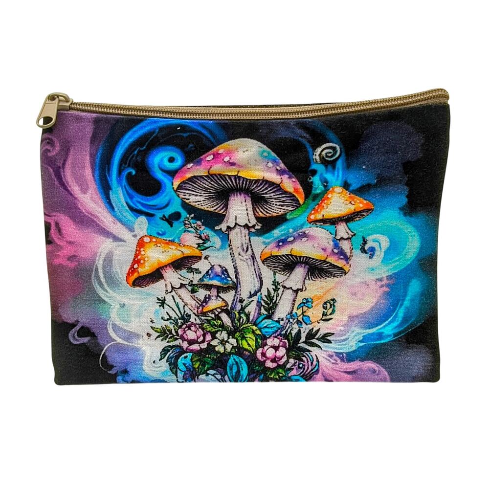 Charming Mushroom Cosmetic Purse - Perfect for Organizing!